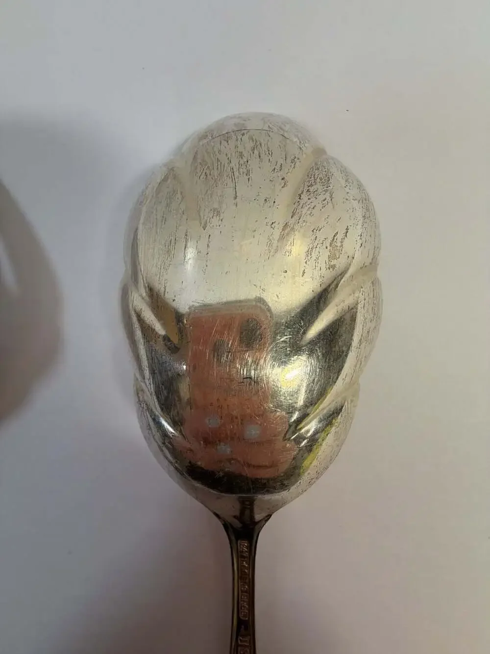 1847 Rogers Bros Heritage Silverplate Serving‎ Spoon and Fork Set
